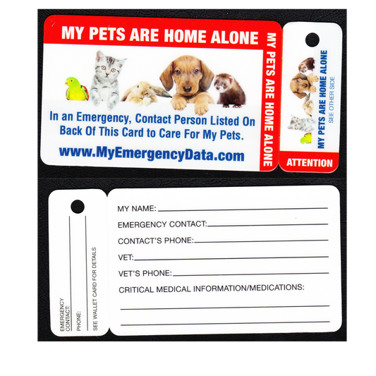 Pet Key Tag and wallet card